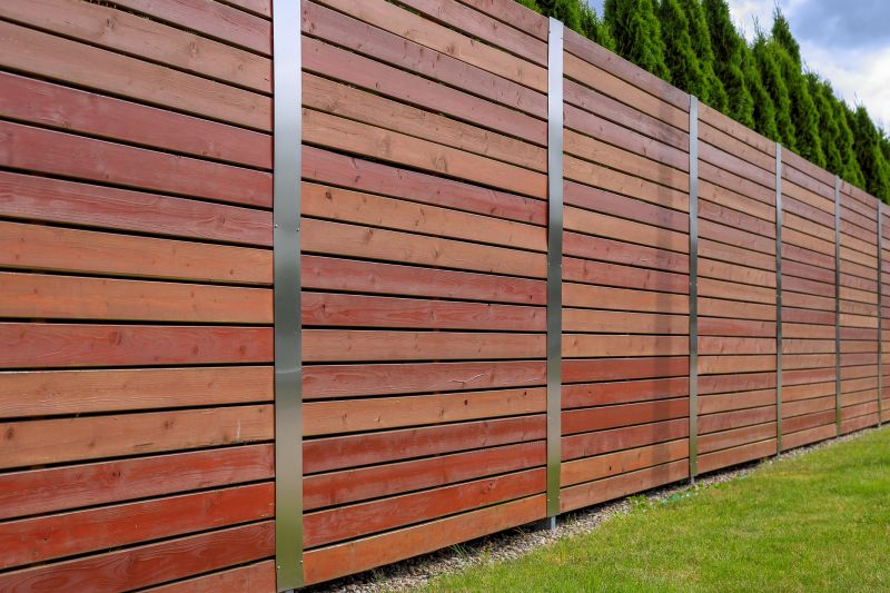Modern Horizontal Wood Fence