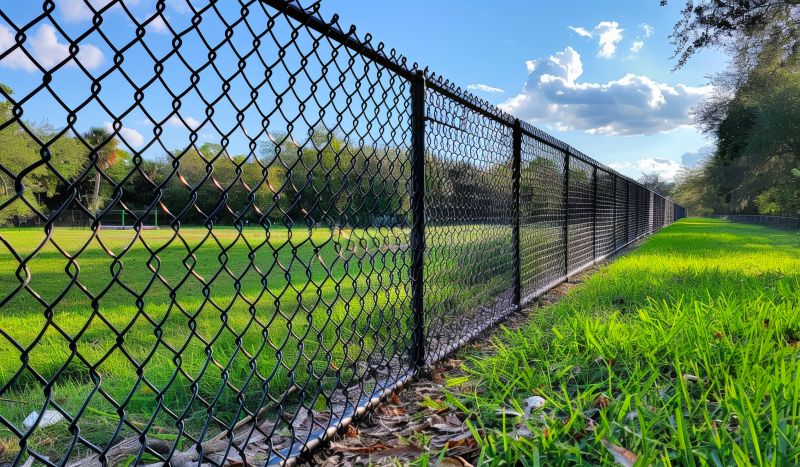 Chain-Link with Privacy Slats